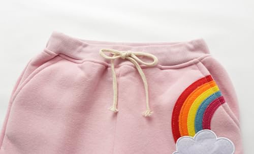 Image of Mud Kingdom Kids Fleece Jogger Pants Winter Cute Bear