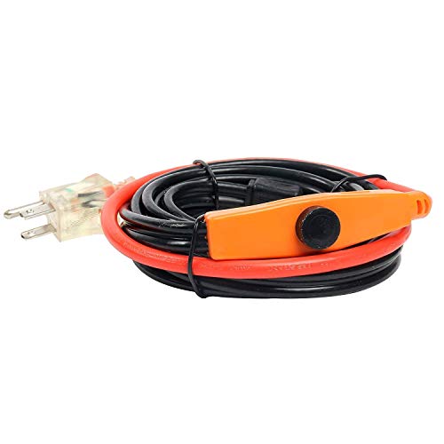 9Milelake Cold Weather Pipe And Valve Heating Cable With Built-In Thermostat (3 Feet) #TOP5