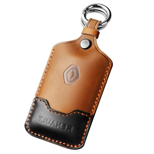 Custodia per portachiavi Friendship in pelle fatta a mano adatta per Renault, con portachiavi, per Renault Captur/Clio/Kadjar/Megane/Dacia, Taglia unica