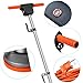 HHQ Commercial Floor Scrubber Machine with Brushes and Pads, Heavy Duty Floor Cleaner Buffer and Polisher- Deep Cleaning Tile and Grout, Hardwood Floors and Carpets Without Getting on Hands and Knees
