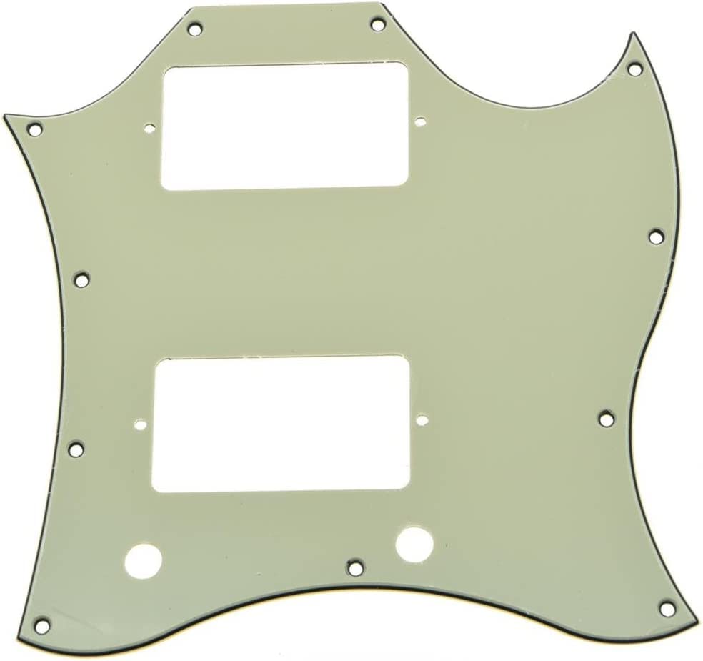 KAISH American Standard SG Full Face Pickguard Guitar Pick Guard for SG Special Guitar Made in USA Aged White 3 Ply