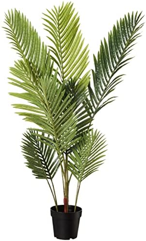 Amazon Basics Artificial Palm Tree with Plastic Planter Pot, 119.8cm