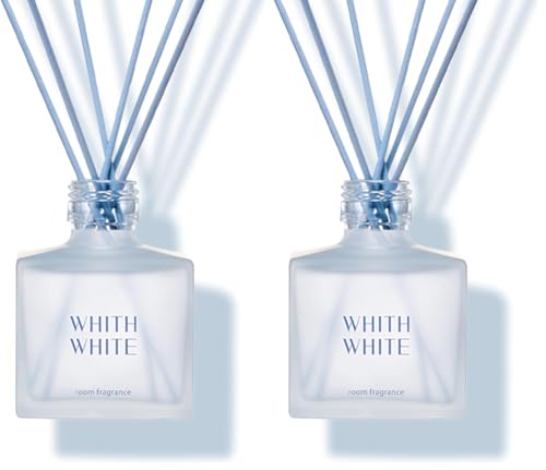 フィスホワイト ルームフレグランス アクセサリ 200ml 約2.5ヶ月分 リードディフューザー 芳香剤 リードディフューザースティック付き (ホワイト マグノリア) (× 2)の商品画像（Amazon）