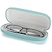 ALTEC VISION Glasses Case - Fits Small Medium Sunglasses - Turquoise/White