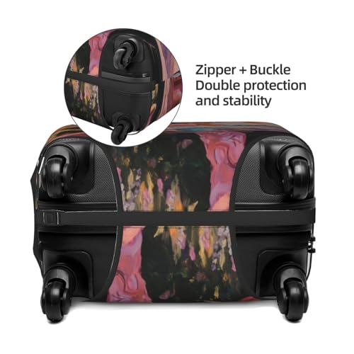 Two Women In Cowboy Hats Elastic Travel Luggage Covers Dustproof Scratch-Resistant Suitcase Protector Fit 22-24 Inch2
