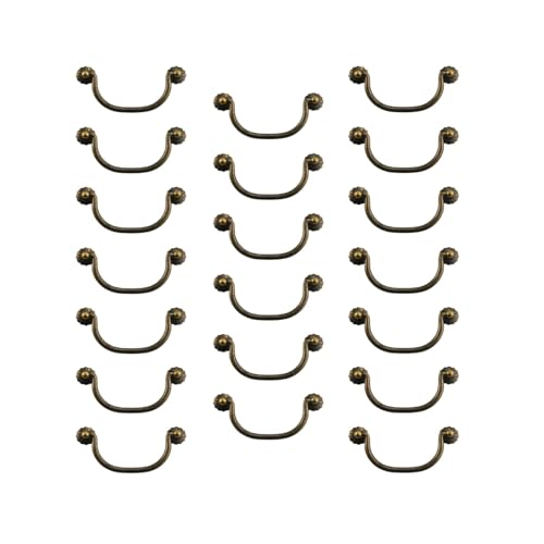 ZAANHA 20pcs Vintage Style Pulls Handles, Bail Drawer Pull Drop Dresser Handle Swing Pendant Cabinet Pull Knob Pull Handle for Furniture Home Kitchen Cabinet
