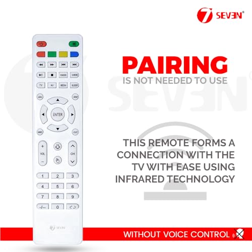 Image of 7SEVEN Replacement for PA220 Original AUXUS Remote Control for Monitor and Smart Android LCD led tv and Suitable for Various Models and Size of Television