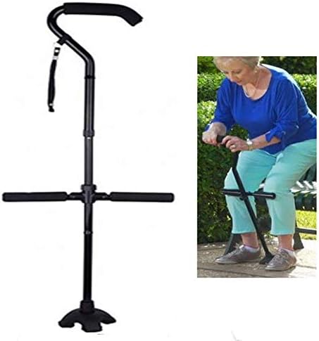 Adjustable Crutches, Adult Crutches, Adjustable Height, Suitable for People of Different Heights, Aluminum Alloy Material is Light and Easy to Disassemble