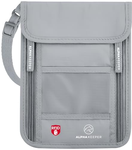 Image of Neck Wallet, Travel Pouch For Passport Holder And Documents, Travel Neck Wallet For Traveling Women.