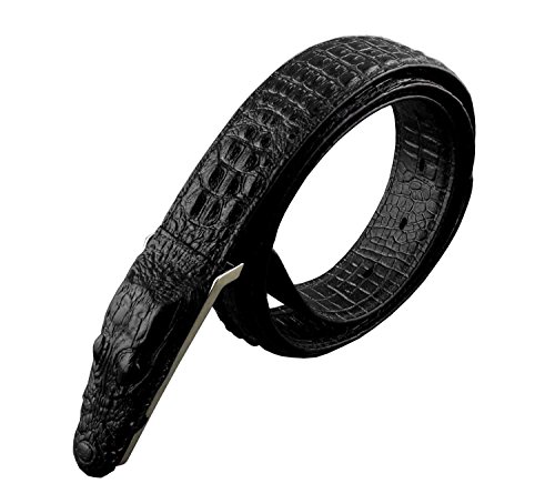 Alligator Crocodile Head Style Biker Cool Belt Waistband Fashion belts unique (black)