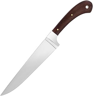 Best fixed knife with Wood Handle - Cool Knives for Indoor and Outdoor Cooking Carving Slicing Cutting - Chopping Meat Turkey Vegetables - Camping Hiking Survival 3286 - Grand Way