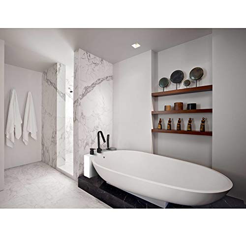 Matte Black Waterfall Bathtub Faucet With Handheld Shower, Deck Mount Solid Brass Tub Spout 3 Holes Contemporary Bathroom Roman Tub Filler With Hand Shower, Include Valve And Trim Kit #TOP2