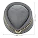 Ipetboom Flight Attendant Hat Women Beret Cap Grey Felt Stewardess Hat for Party Decor Comfortable Ergonomic Fit