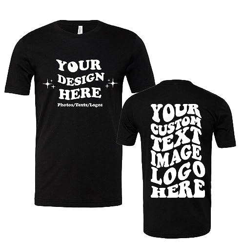 INK STITCH Unisex 3001CVC Custom Printing Add Logo Texts Photo Bella Canvas Heather Jesery Tees - Main Image