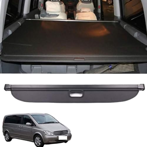 Cubreobjetos retráctil maletero Benz Vito Viano 2010-2015 cubierta trasera extensible 2