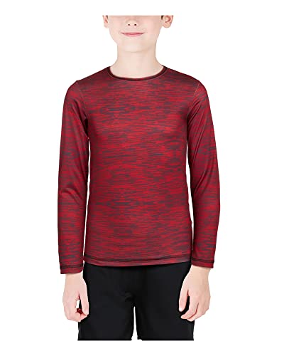 Black Bear Boys Long Sleeve Shirts - 4 Pack Lightweight Dry Fit Crew Neck Athletic Long Sleeve T Shirts (Sizes: 4-18)3