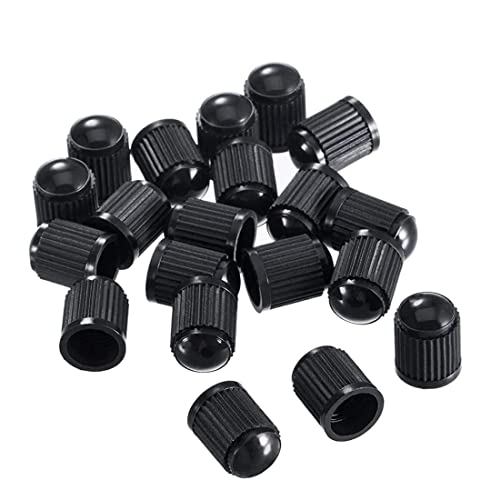 10 pcs Tyre Valve Caps Universal Dust Cap - Black Stem Caps - Used On Car Tyres Bikes Bicycles Motorbik