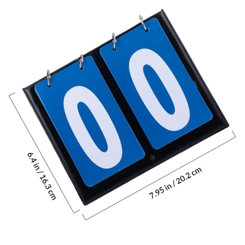 Marcador manual doble para baloncesto Homoyoyo azul miniatura 2