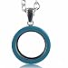 Produktbild Jalan Jalan Damen Kette mit Schloss Transparent Schmuck Anhänger Halskette Charm Medaillon aus Glas inkl. Füllung, Beste Geburtstag Geschenk für Frauen/Mädchen/Schwester/Freundin/Mama in Silber 70088