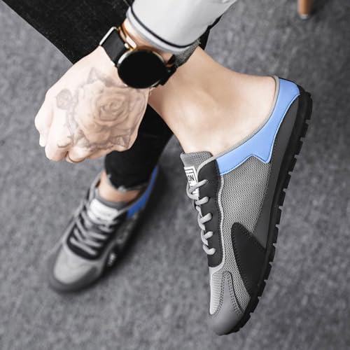 New Men's Shoes Trend Versatile Casual Shoes Lazy Man Half Slipperboard Shoes Shoes Male Loafer Shoes Men Casual Shoes3