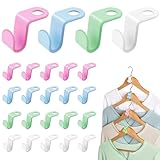 200 Piezas Ganchos para Perchas de Plástico, Gancho para Perchas, Gancho de...