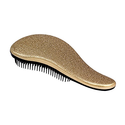 HittecH Detangler Comb Handle Tangle Detangling Brush Shower Hair Brush Styling Salon Tamer Manufacturer Directly (Gold)