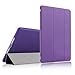 iPad Air 2 Case , iXCC New Enhanced Tri-fold Stand Smart Case Cover with [Soft TPU Back] and Built-in Magnet for Auto Sleep / Wake Function - Purple