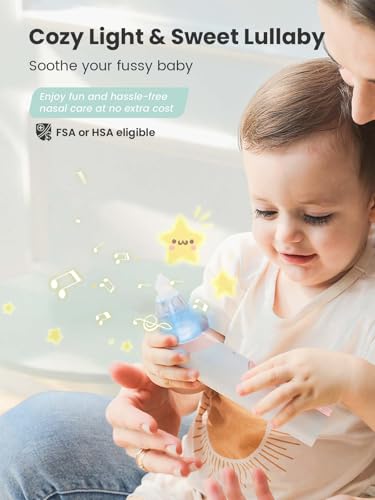 image for GROWNSY Nasal Aspirator for Baby, 2-in-1 Electric Nose Spray & Suction