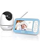 Monitor de vídeo para bebés iDoo. Pantalla de 5' HD a 720p