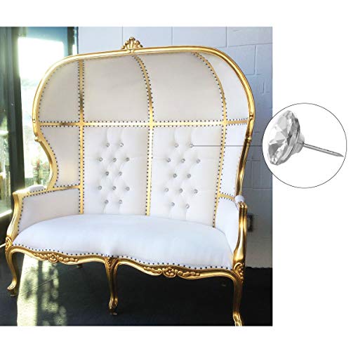 20Pcs 25Mm Diamond Crystal Upholstery Nails Tacks Sofa Headboard Sew Buttons Clear Buttons Wall Decor #TOP5