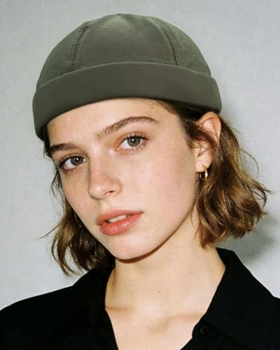 Image of CLAPE Lightweight Breathable Brimless Cap Street Casual Versatile Summer Quick Dry Docker Cap No Brim Sailor Cap Leon Cap