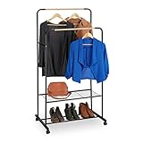 Relaxdays Burro de Ropa con Ruedas,5 cm