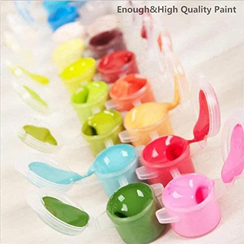 Pchmcu Painting By Numbers Kit For Adults,Diy Large Size Flower Sunset Paint By Numbers For Beginner,Gifts Arts Crafts For Home Decor Mountain 16X23.6 Inch #TOP7