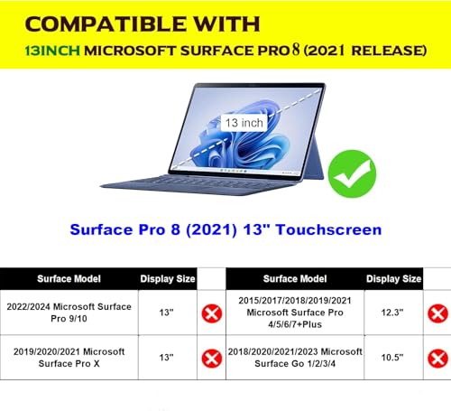 Protection cuir Microsoft Surface Pro 8 avec support stylet intégré - 2