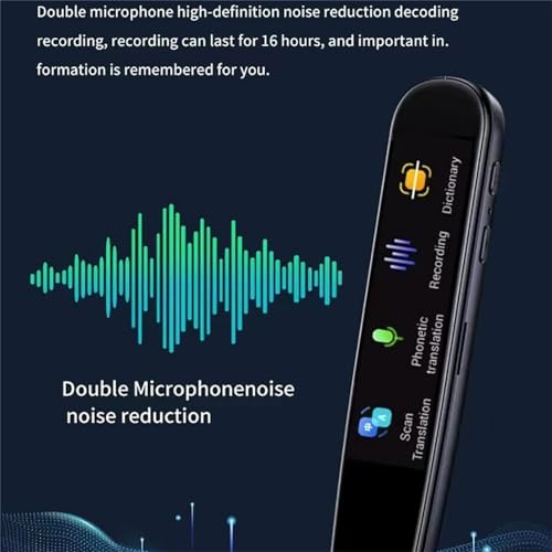 Image of AI Pen - AI Smart Pen for Real-Time Translation, Instant AI Answers, Multipurpose Translation Pen, 150+ Language Translator Device with Touch Screen, Wi-Fi Wireless Reading Pen (Black)