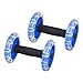 Hbao 2Pcs Räder Roller Stretch Elastischer Widerstand Pull Rope Gym Übung Fitness Bauchmuskel Roller Wheel Trainer Ausrüstung (Color : Blue)