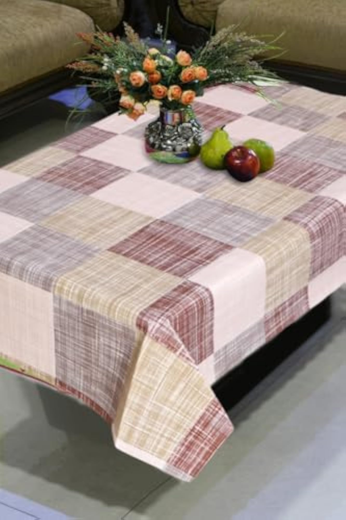 Spill Resistant Plastic Dining Table Cover, Practical