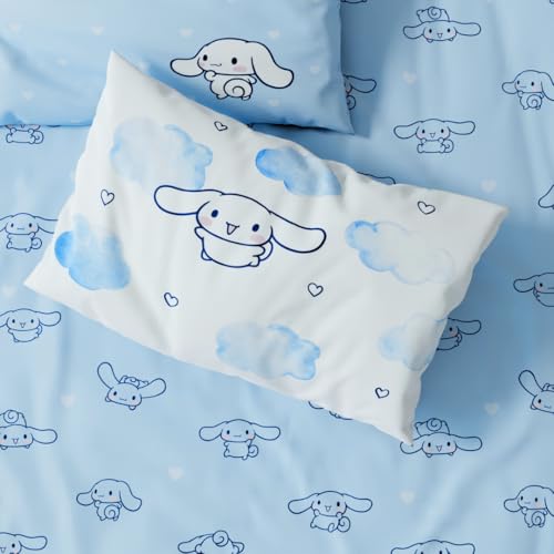 Cinnamoroll Bedding Super Soft Cozy Microfiber 3 Piece Twin Sheet Set (Officially Licensed Product) by Franco