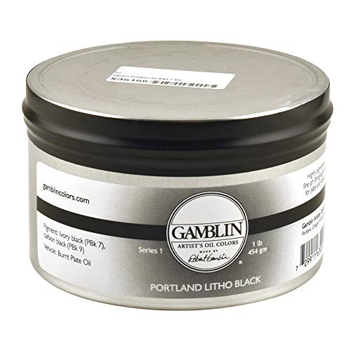 Gamblin Portland Litho Black Artist-Grade Lithography Color