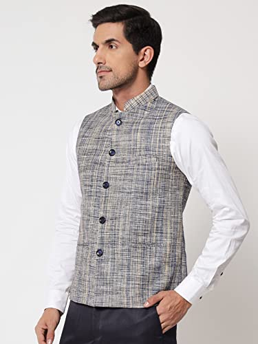 Image of Vastraa Fusion Men's Export-Quality Indian Traditional Nehru Jacket /Waistcoat
