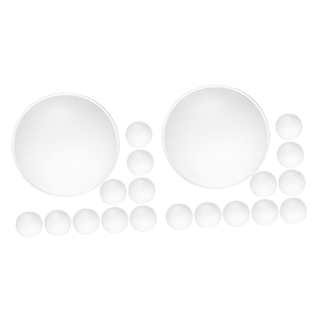 Lentilles biconvexes Healvian pour loupe portable et expériences de physique - Pack de 20 pcs