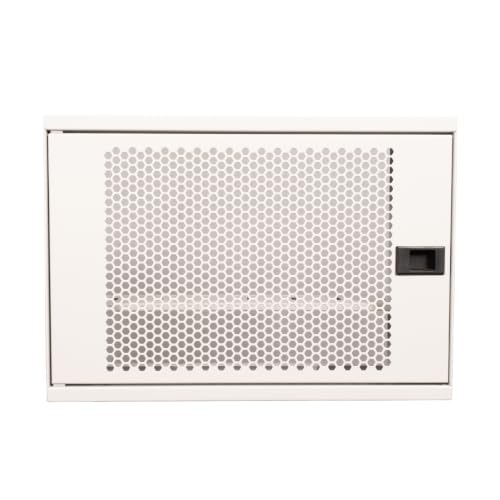 Kapak, Ziglat 400 Serisi WiFi Box Duvar Tipi Modem ve WiFi Kutusu 400x120x280 mm Mat Beyaz | Perfore Metal | Montajlı
