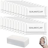 Plumbers Putty for Sink Drain, 2025 Upgrade Sealant Clay, Waterproof Wall Putty Hole Repair, Quick Putty for Wall Holes, ​Versatile Duct Seal Putty (20)