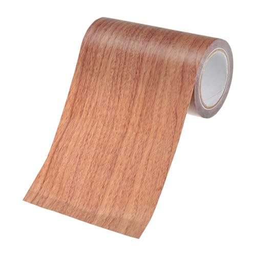 Image of M METERXITY 1-Roll Wood Grain Repair Tape, 4 Inch x 15ft Self-Adhesive Wood Floor Tape, Realistic Textured Repair Patch, Contact Paper for Furniture /Floors /Home Decor [Chocolate]