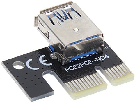 Amazon Co Jp Usb 3 0 Pci Express 1x 16x 拡張ライザーカードアダプター Sata 4pin 電源ケーブル 50cm 黒 パソコン 周辺機器