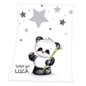 Wolimbo Panda Sterne Babydecke Luca