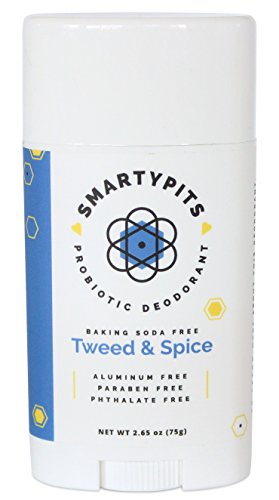 SmartyPits - Natural/Aluminum Free Prebiotic Deodorant (Baking Soda Free) (Tweed & Spice)