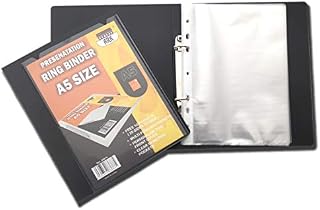 Ark A5 15mm Ring Binder+10 Free Pockets (A5 Presenatation Ring Binder)
