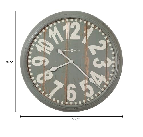 Reloj de pared analógico redondo Howard Miller 36.5 pulgadas miniatura 3