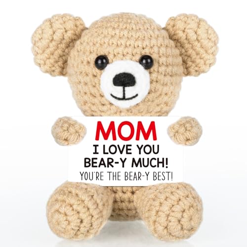 WELLBANEE Mother Gifts for Mom 2026, Mini Bear Mom Gifts from Daughter Son, Birthday Gift for...